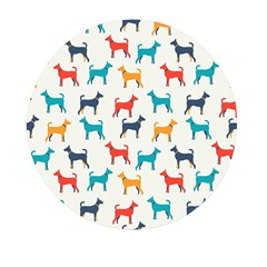 Animal-seamless-vector-pattern-of-dog-kannaa Mini Round Pill Box (pack Of 5)