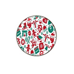 Chrismas Pattern Hat Clip Ball Marker (4 Pack) by nate14shop