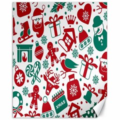 Chrismas Pattern Canvas 16  X 20  by nate14shop