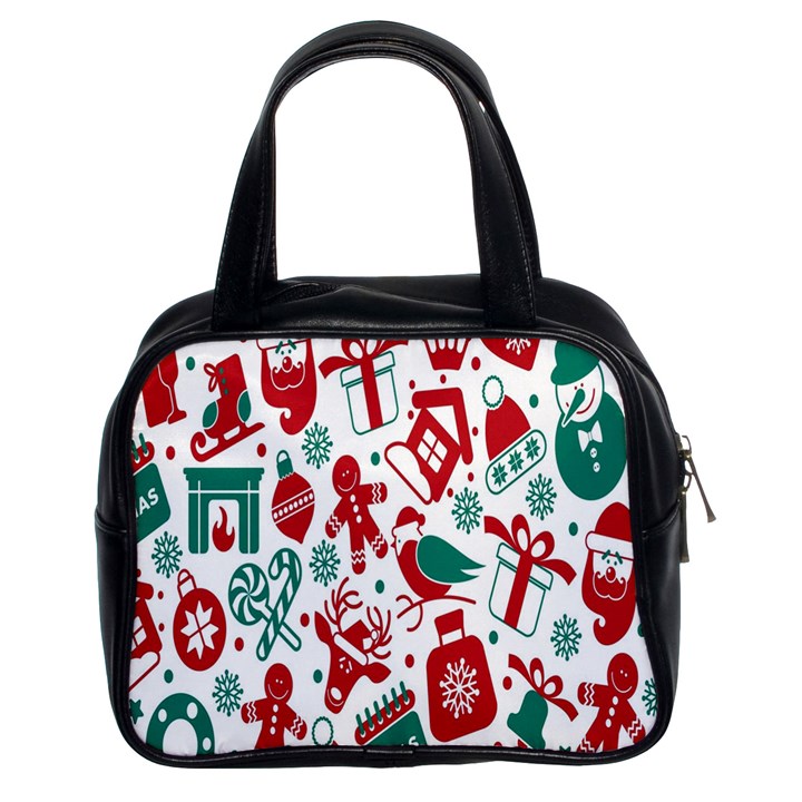 Chrismas Pattern Classic Handbag (Two Sides)