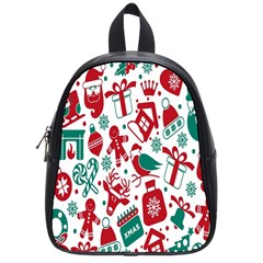 Chrismas Pattern School Bag (small)