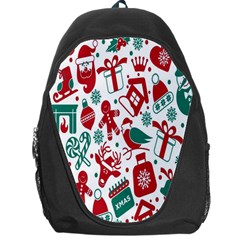 Chrismas Pattern Backpack Bag by nate14shop