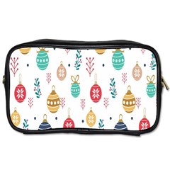 Seamless-pattern-cute-christmas-balls-shariki-igrushki-rozhd Toiletries Bag (two Sides) by nate14shop