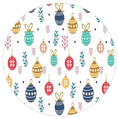 Seamless-pattern-cute-christmas-balls-shariki-igrushki-rozhd Round Trivet