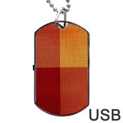 Tablecloth Dog Tag Usb Flash (two Sides)