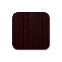 Wood Dark Brown Rubber Coaster (square) by nate14shop