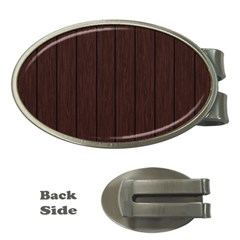 Wood Dark Brown Money Clips (oval)  by nate14shop