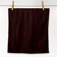 Wood Dark Brown Face Towel by nate14shop