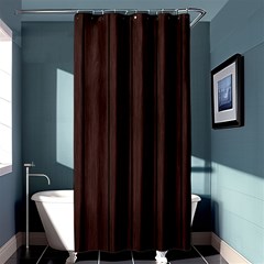 Wood Dark Brown Shower Curtain 36  X 72  (stall)  by nate14shop