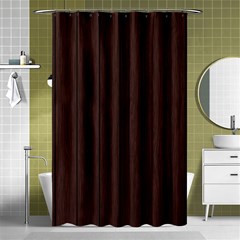 Wood Dark Brown Shower Curtain 48  X 72  (small)  by nate14shop