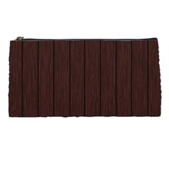 Wood Dark Brown Pencil Case by nate14shop