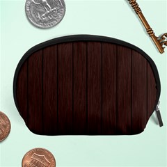 Wood Dark Brown Accessory Pouch (large) by nate14shop