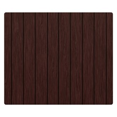 Wood Dark Brown Double Sided Flano Blanket (small)  by nate14shop