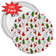 Hd-wallpaper-christmas-pattern-pattern-christmas-trees-santa-vector 3  Buttons (100 pack) 