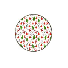 Hd-wallpaper-christmas-pattern-pattern-christmas-trees-santa-vector Hat Clip Ball Marker (4 pack)