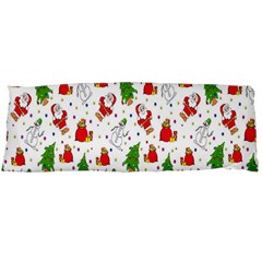 Hd-wallpaper-christmas-pattern-pattern-christmas-trees-santa-vector Body Pillow Case (Dakimakura)