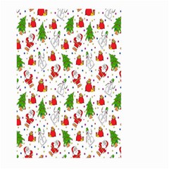 Hd-wallpaper-christmas-pattern-pattern-christmas-trees-santa-vector Large Garden Flag (Two Sides)