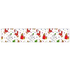 Hd-wallpaper-christmas-pattern-pattern-christmas-trees-santa-vector Small Flano Scarf