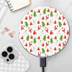 Hd-wallpaper-christmas-pattern-pattern-christmas-trees-santa-vector Wireless Charger