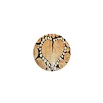 Wooden Heart 1  Mini Buttons Front