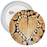 Wooden Heart 3  Buttons Front