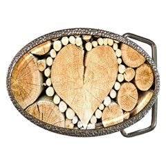 Wooden Heart Belt Buckles