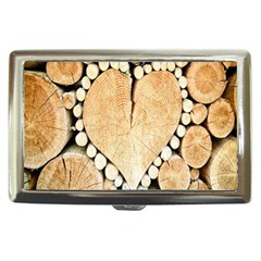 Wooden Heart Cigarette Money Case