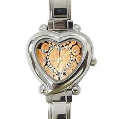 Wooden Heart Heart Italian Charm Watch