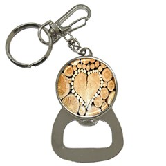 Wooden Heart Bottle Opener Key Chain