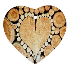 Wooden Heart Heart Ornament (Two Sides)