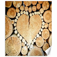 Wooden Heart Canvas 20  x 24 