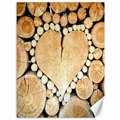 Wooden Heart Canvas 36  x 48 