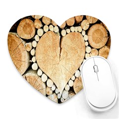 Wooden Heart Heart Mousepads