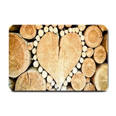 Wooden Heart Small Doormat 