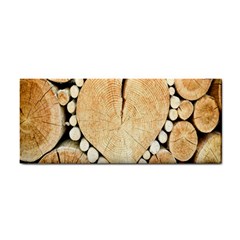 Wooden Heart Hand Towel