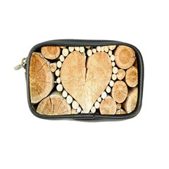 Wooden Heart Coin Purse