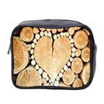 Wooden Heart Mini Toiletries Bag (Two Sides) Front