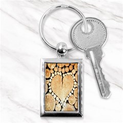 Wooden Heart Key Chain (rectangle) by nate14shop