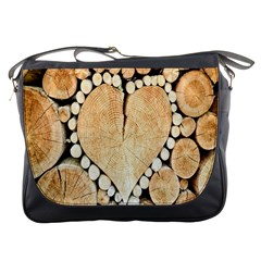 Wooden Heart Messenger Bag