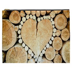 Wooden Heart Cosmetic Bag (XXXL)