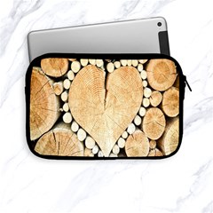 Wooden Heart Apple iPad Mini Zipper Cases