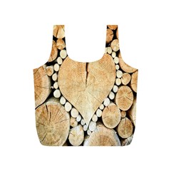 Wooden Heart Full Print Recycle Bag (S)