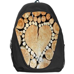 Wooden Heart Backpack Bag by nate14shop