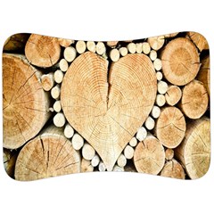 Wooden Heart Velour Seat Head Rest Cushion