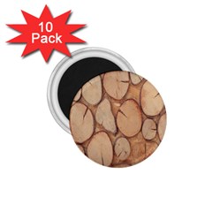 Wood-logs 1 75  Magnets (10 Pack)  by nate14shop