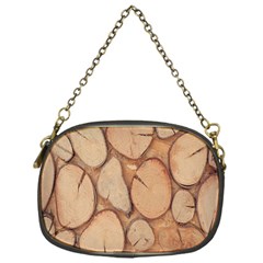 Wood-logs Chain Purse (one Side) by nate14shop