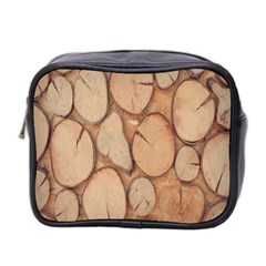 Wood-logs Mini Toiletries Bag (two Sides) by nate14shop