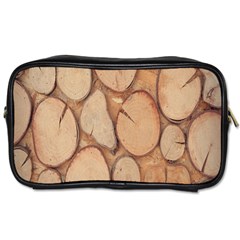 Wood-logs Toiletries Bag (two Sides) by nate14shop