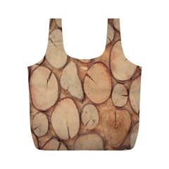 Wood-logs Full Print Recycle Bag (m)