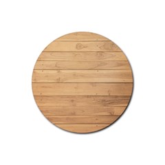 Wood-panel Rubber Round Coaster (4 Pack) by nate14shop